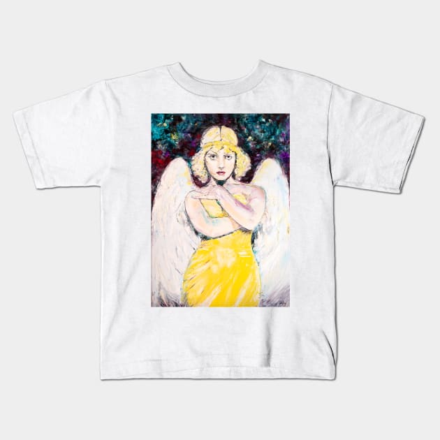 Quiet Angel Kids T-Shirt by NataliaShchip